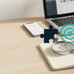 A magnifying glass focusing on a target icon on a notebook, representing specialized niche business ideas for 2026