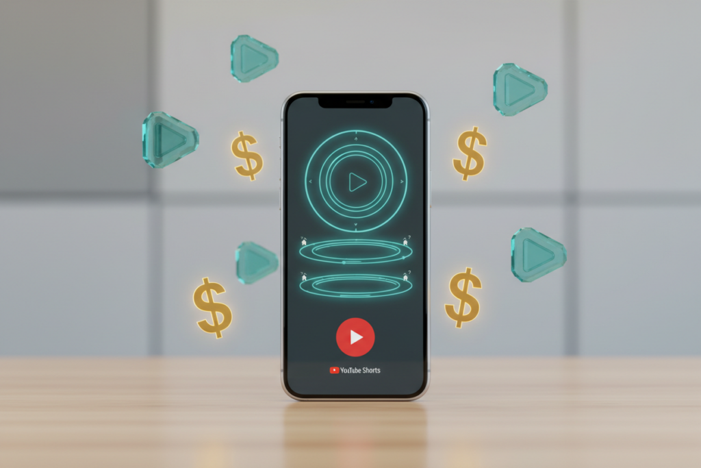 make-money-youtube-shorts-smartphone
