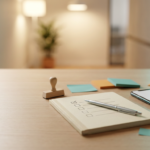 Notebook checklist and smartphone timer on a desk representing validating a business idea in 60 minutes