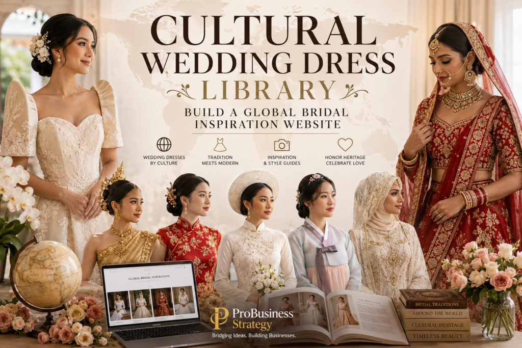 Cultural wedding dress library with brides in global bridal styles, traditional wedding dresses, cultural fashion, and a bridal inspiration website.